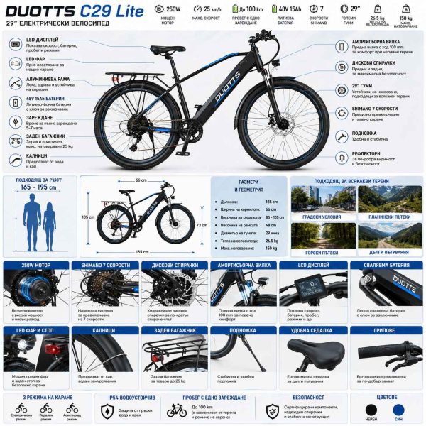DUOTTS EBIKE C29Lite — снимка 10