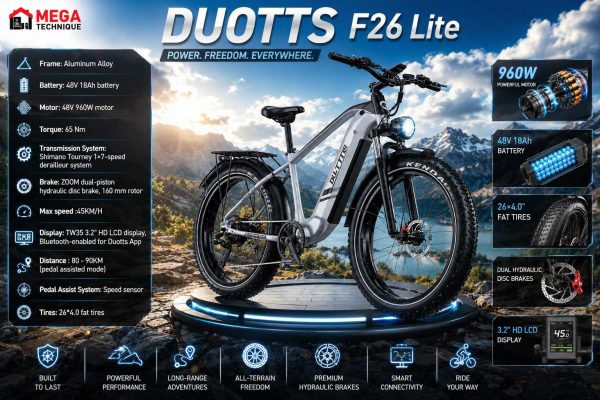 DUOTTS EBIKE F26 Lite Silver — снимка 8