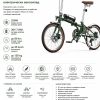 OneSport OT02 Folding Електрически велосипед Green — снимка 5